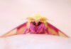 Birbirinden Güzel Böcek Türleri: Bu Galeri Böceklere Bakışınızı Değiştirecek Böcek Türleri Pembe Akçaağaç Güvesi Dryocampa rubicunda Rosy maple moth