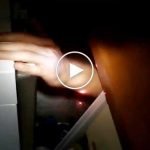 Hırsız bulaşık makinesinin içinde yakalandı