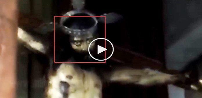 Hz.-İsa-heykeli-kilisede-gözlerini-açtı-video-haber-izle