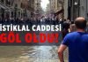 Beyoğlu’nda sokaklar göle döndü