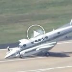 Pilot uçağı burun üstü indirdi