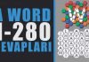 A Word Oyunu Tüm Soru ve Cevapları – Bölüm Sonu A word kelime oyunu türkçe 1-280 arası cevapları
