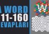 A Word Oyunu Cevapları | 111-160 Amatör Bölüm Sonu