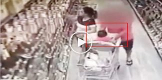 Bebeği annesinin gözleri önünde kaçırmak istedi