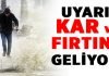 Fırtına ve kar alarmı verildi vapur ve uçak seferleri iptal