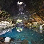 Volcanic tunnel in Lanzarote.